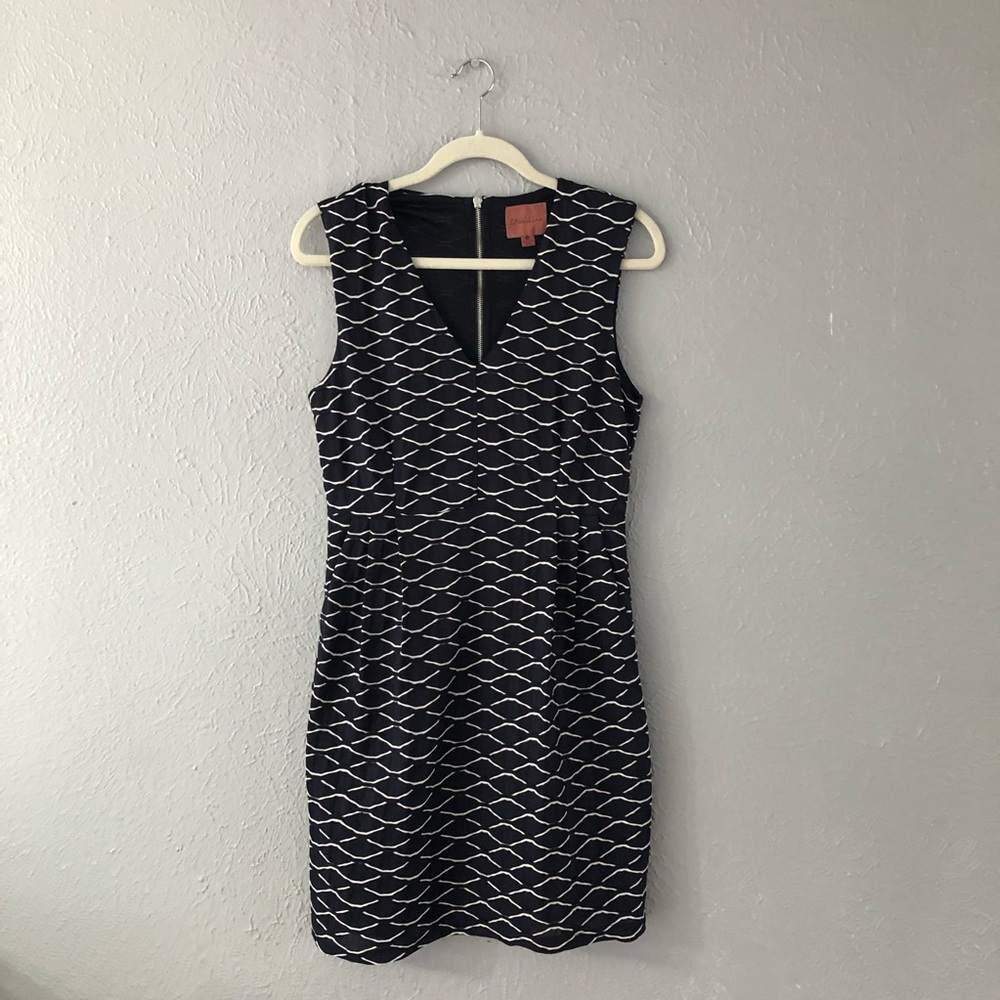 I. Madeline Navy Dress with Pockets - Medium - Cute Dress